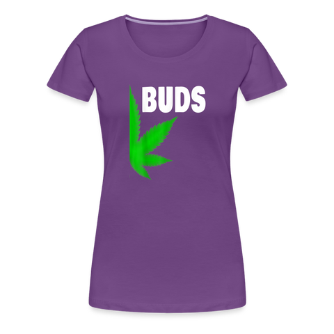 Best-Buds - Damen Cannabis Partner-Shirt - Lila
