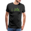 Heart Line - Herren Cannabis T-Shirt - Schwarz