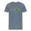 Heart Line - Herren Cannabis T-Shirt - Blaugrau