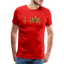 Heart Line - Herren Cannabis T-Shirt - Rot