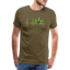 Heart Line - Herren Cannabis T-Shirt - Khaki