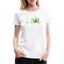 Heart Line - Damen Cannabis T-Shirt - weiß