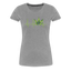 Heart Line - Damen Cannabis T-Shirt - Grau meliert