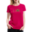 Heart Line - Damen Cannabis T-Shirt - dunkles Pink