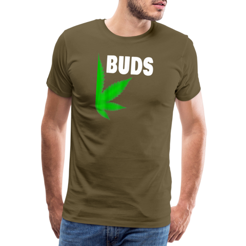 Best-Buds - Herren Cannabis Partner-Shirt - Khaki