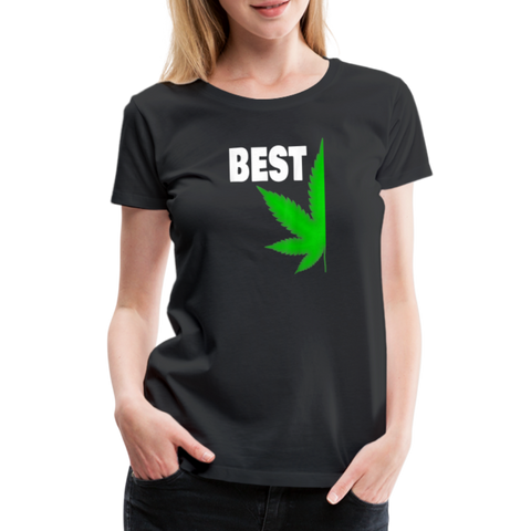 Best-Buds - Damen Cannabis Partner-Shirt - Schwarz