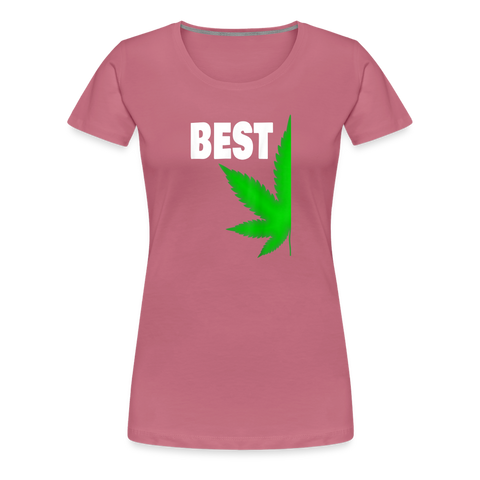 Best-Buds - Damen Cannabis Partner-Shirt - Malve