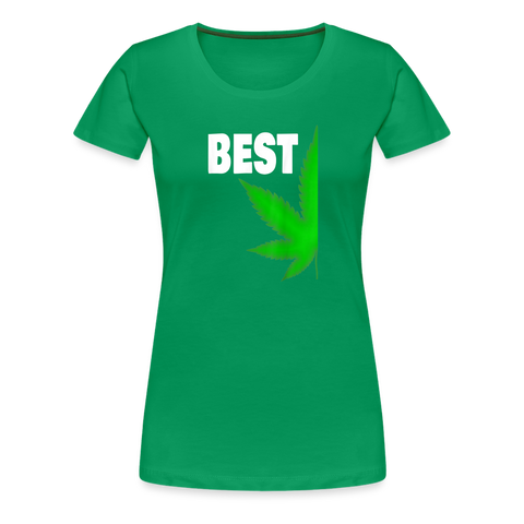 Best-Buds - Damen Cannabis Partner-Shirt - Kelly Green