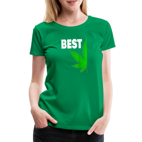 Best-Buds - Damen Cannabis Partner-Shirt - Kelly Green
