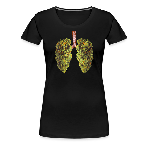 Bud Lung - Damen Cannabis T-Shirt - Schwarz
