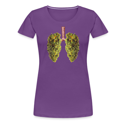 Bud Lung - Damen Cannabis T-Shirt - Lila