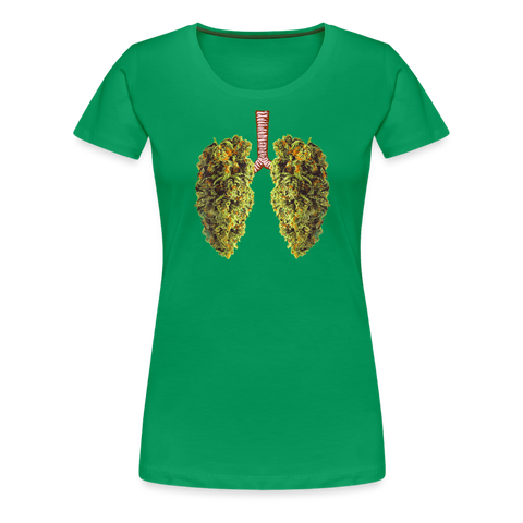 Bud Lung - Damen Cannabis T-Shirt - Kelly Green