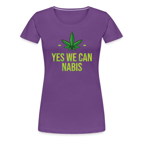 Yes We Cannabis - Damen Weed T-Shirt - Lila