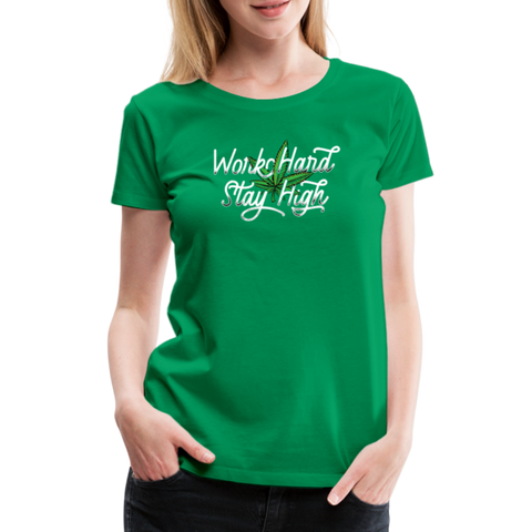 Stay High - Damen Cannabis T-Shirt - Kelly Green