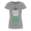 Hit The Bong - Damen Cannabis T-Shirt - Grau meliert