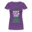 Hit The Bong - Damen Cannabis T-Shirt - Lila