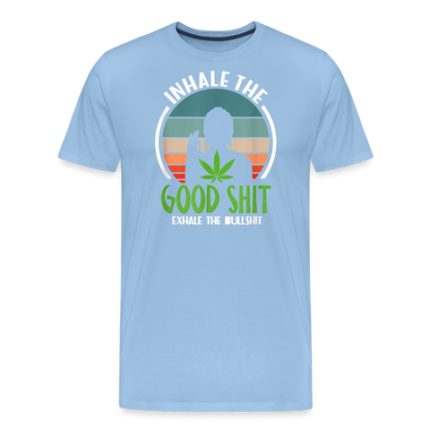 Good Shit - Herren Cannabis T-Shirt - Sky