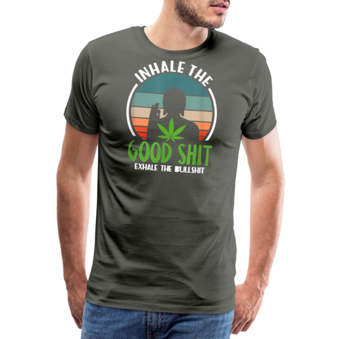 Good Shit - Herren Cannabis T-Shirt - Asphalt