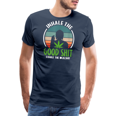 Good Shit - Herren Cannabis T-Shirt - Navy