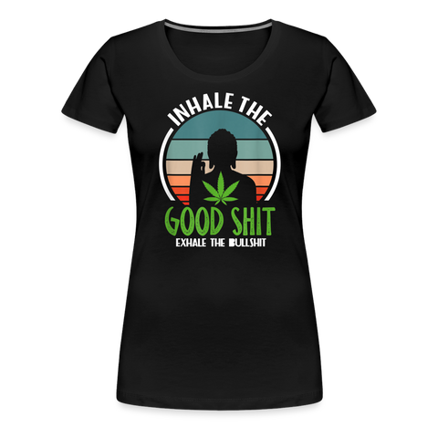 Good Shit - Damen Cannabis T-Shirt - Schwarz