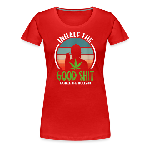 Good Shit - Damen Cannabis T-Shirt - Rot