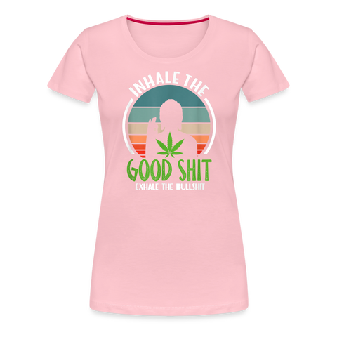 Good Shit - Damen Cannabis T-Shirt - Hellrosa