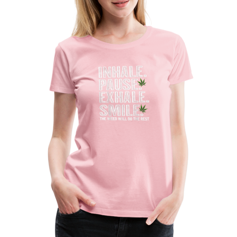 Smooke Weed - Damen Cannabis T-Shirt - Hellrosa