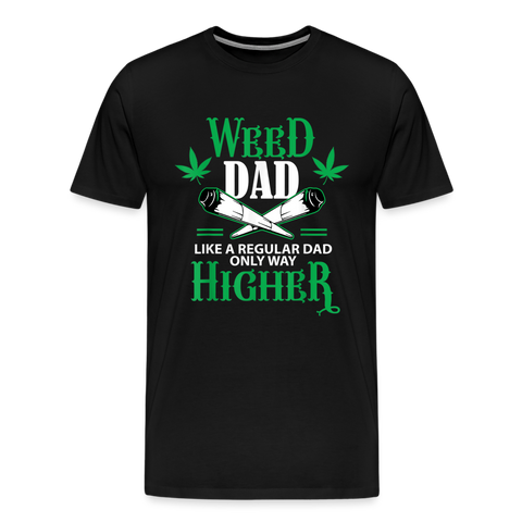 Weed Dad - Herren Cannabis T-Shirt - Schwarz