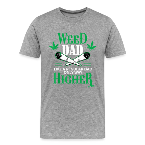 Weed Dad - Herren Cannabis T-Shirt - Grau meliert