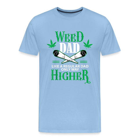 Weed Dad - Herren Cannabis T-Shirt - Sky