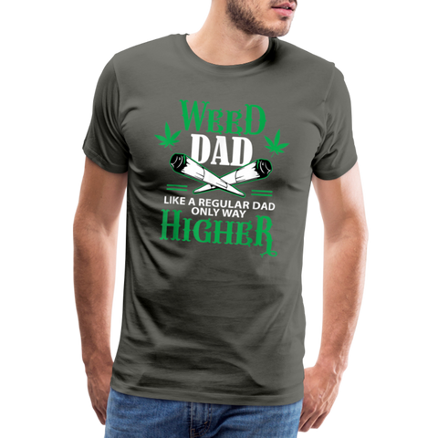 Weed Dad - Herren Cannabis T-Shirt - Asphalt