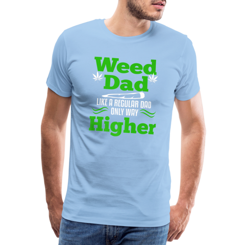 Wees Dad - Herren Cannabis T-Shirt - Sky