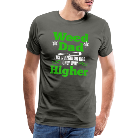 Wees Dad - Herren Cannabis T-Shirt - Asphalt