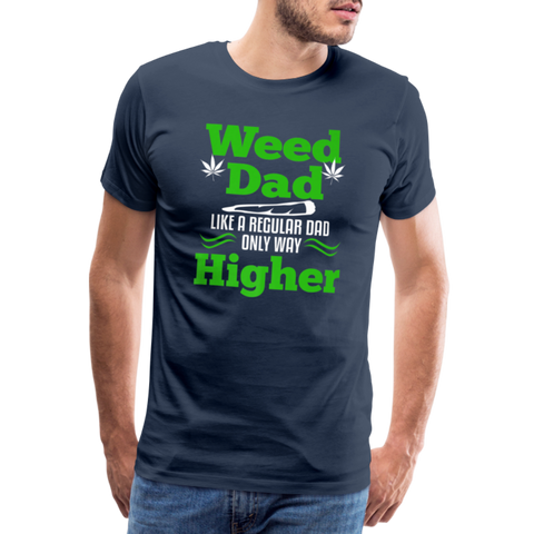 Wees Dad - Herren Cannabis T-Shirt - Navy