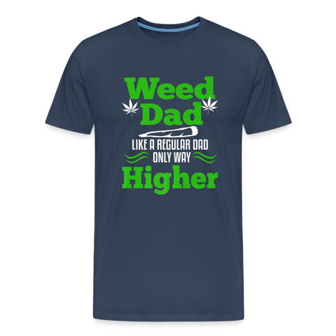 Wees Dad - Herren Cannabis T-Shirt - Navy