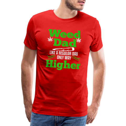 Wees Dad - Herren Cannabis T-Shirt - Rot