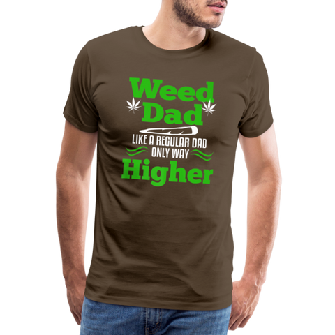 Wees Dad - Herren Cannabis T-Shirt - Edelbraun