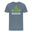 Plant Manager - Herren Cannabis T-Shirt - Blaugrau