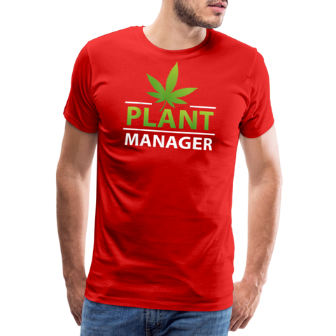 Plant Manager - Herren Cannabis T-Shirt - Rot