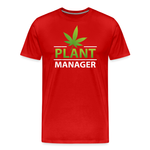 Plant Manager - Herren Cannabis T-Shirt - Rot