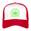 Plant Manager - Trucker Cannabis Cap - Weiß/Rot