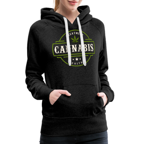 Cannabis - Damen Premium Hoodie - Anthrazit
