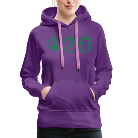 420 - Damen Premium Hoodie - Purple