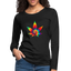 Hemp Leaf - Damen Cannabis Sweater - Schwarz
