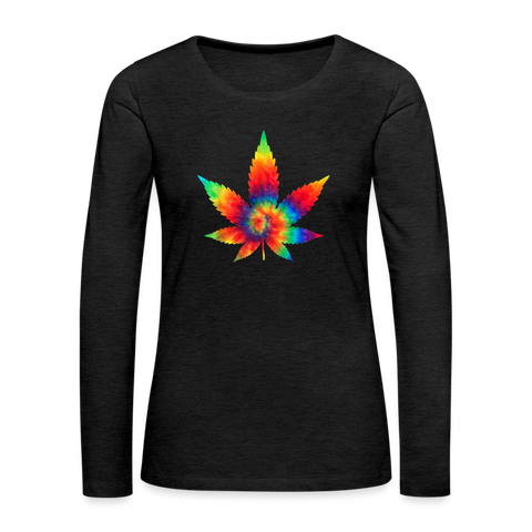 Hemp Leaf - Damen Cannabis Sweater - Anthrazit