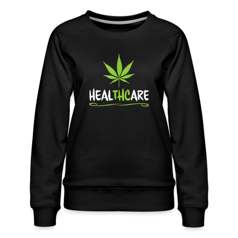 Healthcare - Damen Cannabis Pullover - Schwarz