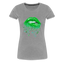 Weed Kiss - Damen Cannabis T-Shirt - Grau meliert