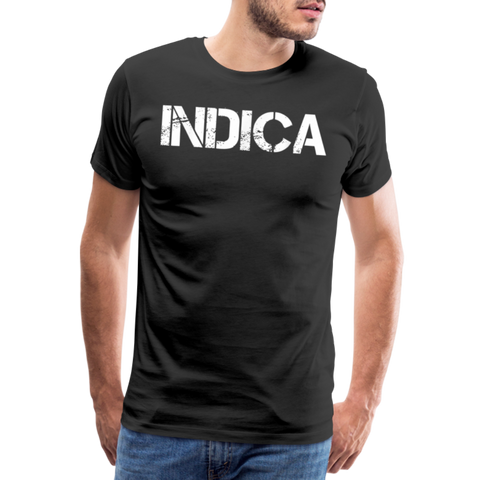 Indica - Herren Cannabis T-Shirt - Schwarz