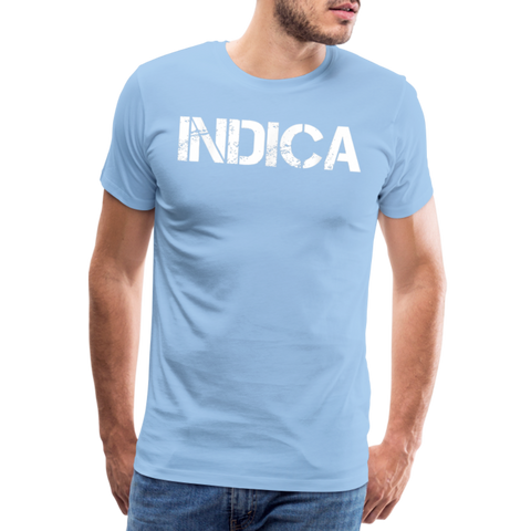 Indica - Herren Cannabis T-Shirt - Sky