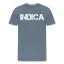 Indica - Herren Cannabis T-Shirt - Blaugrau